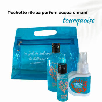 Rikrea Parfum pochette Acqua e mani tourquoise