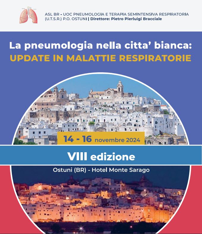 14-16 Novembre 2024 La pneumologia nella città bianca Ostuni BR word1