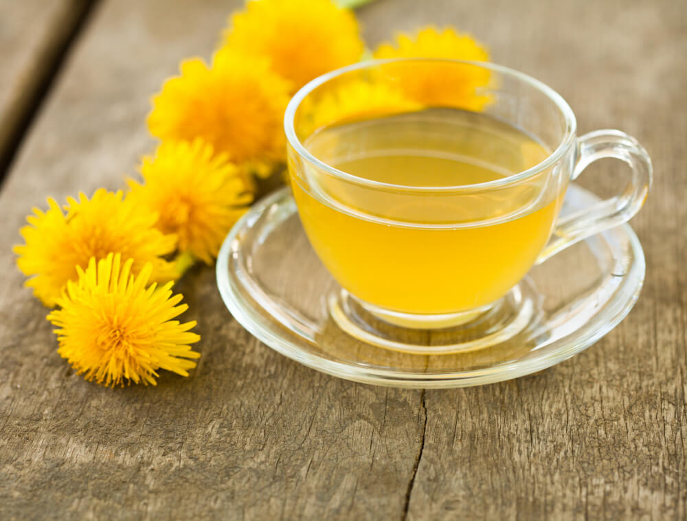 tisana al tarassaco rimedio naturale per il fegato affaticato